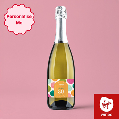 Personalised Milestone Birthday Prosecco 75cl