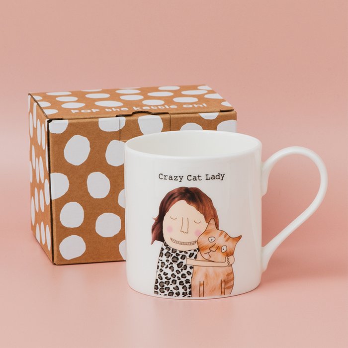 Rosie Made A Thing Crazy Cat Lady Mug