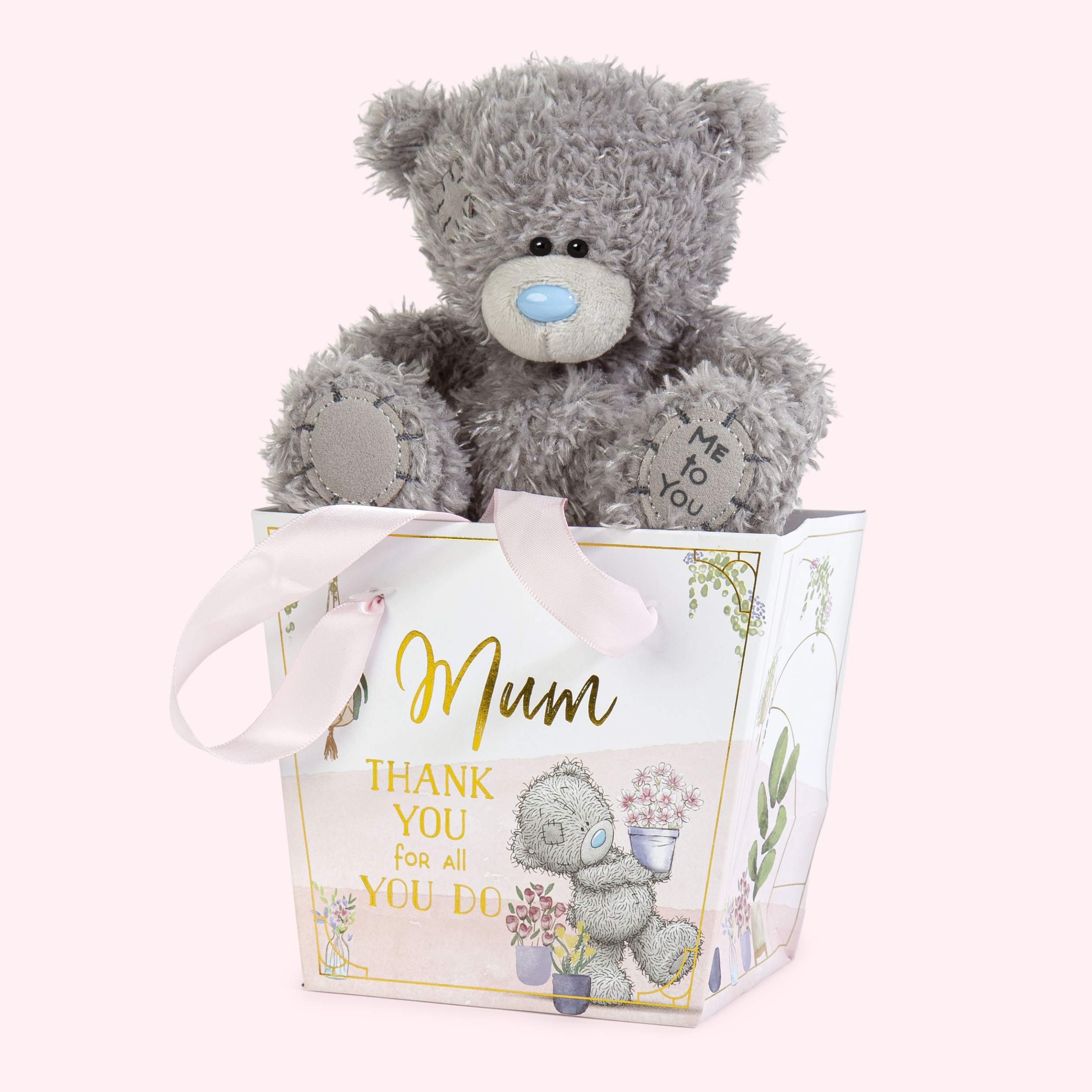 Tatty Teddy Thank You Mum Soft Toy With Gift Bag