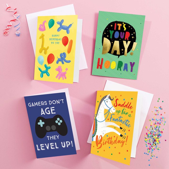 Kids Birthday Cards - 8 Card Multipack