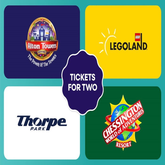 Merlin Thrilling Theme Park Tickets for Two