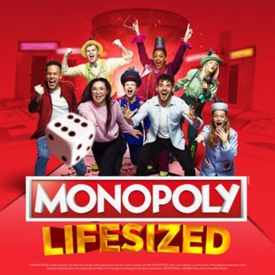 Monopoly Lifesized Choice of All Boards Immersive Experience for Two - Off Peak