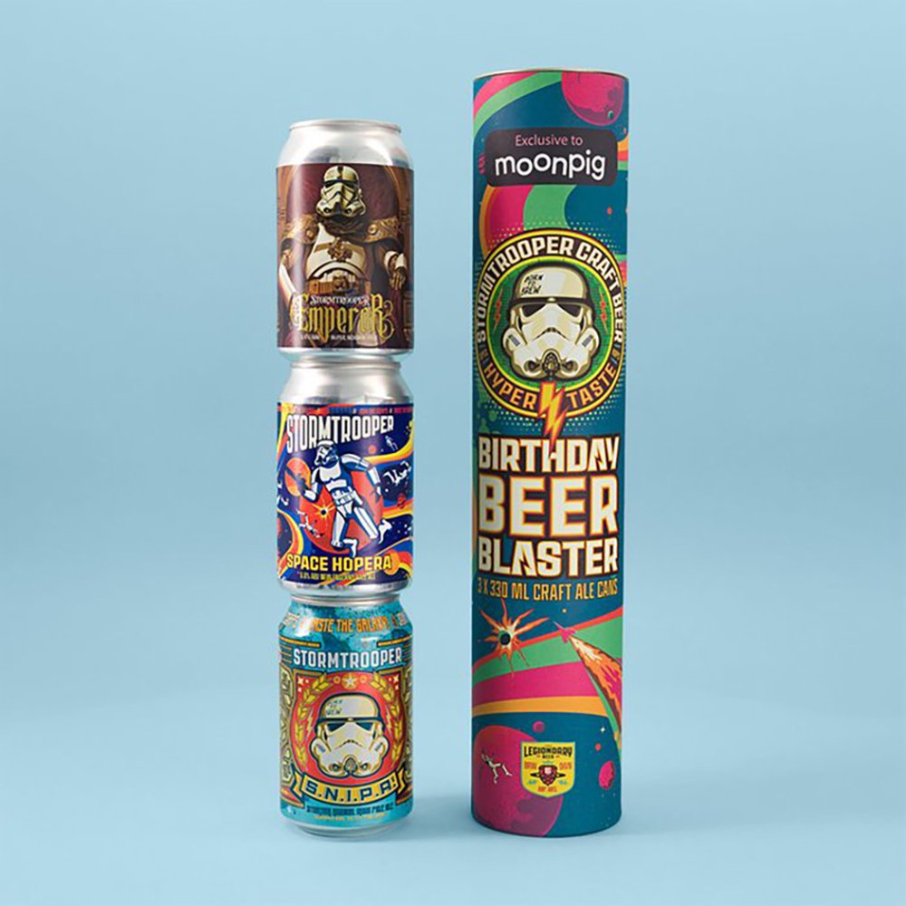 Star Wars Stormtrooper Exclusive Birthday Beer Blaster Trio 3X330Ml