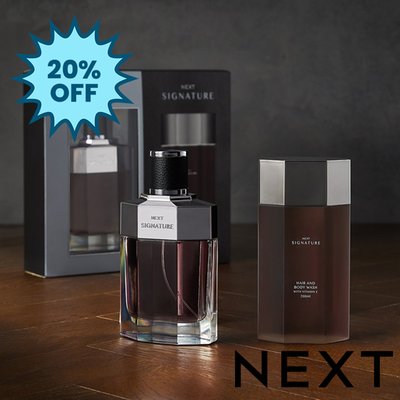 NEXT Signature 100ml Eau de Parfum and 200ml Hair and Body Wash Gift Set