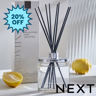 NEXT Collection Luxe Copenhagen Bergamot Tonka 170ml Fragranced Diffuser Refill