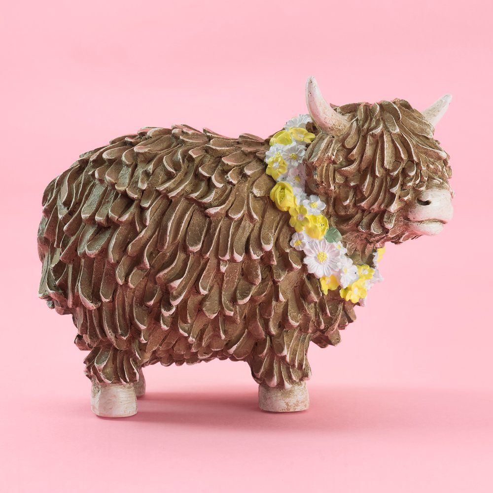 Next Home Next Floral Hamish The Highland Cow Ornament