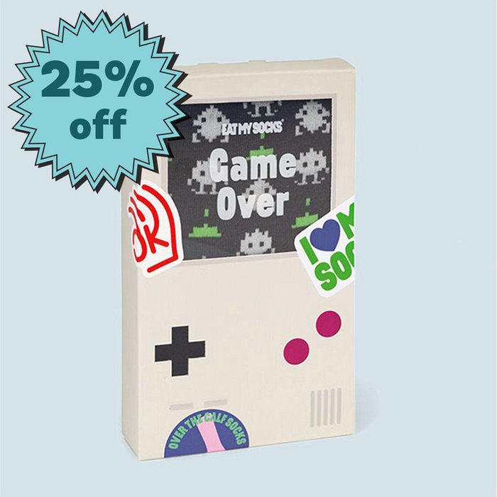 Level Up Gameboy Adult Novelty Socks