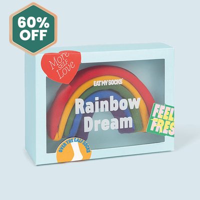 Rainbow Self Love Adult Novelty Socks