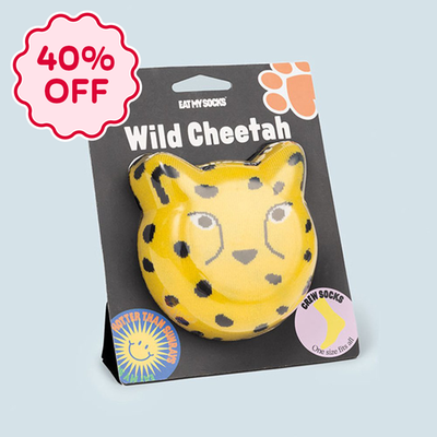 Wild About You Cheetah Adult Novelty Socks