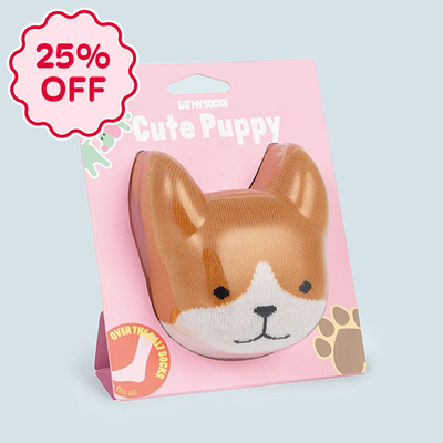 Cute Puppy Adult Novelty Socks