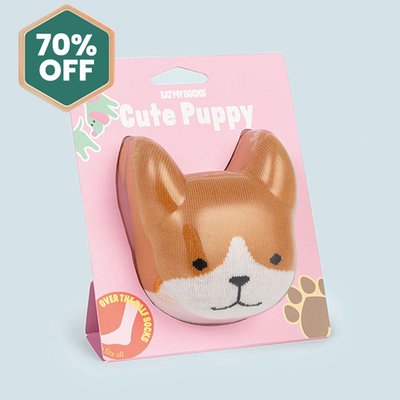 Cute Puppy Adult Novelty Socks