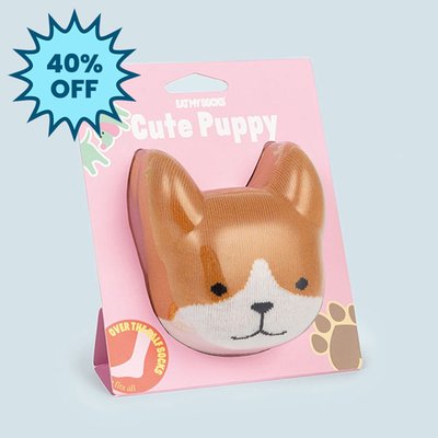 Cute Puppy Adult Novelty Socks