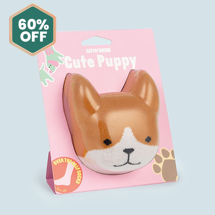 Cute Puppy Adult Novelty Socks