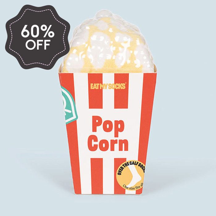 Poppin' Popcorn Adult Novelty Socks