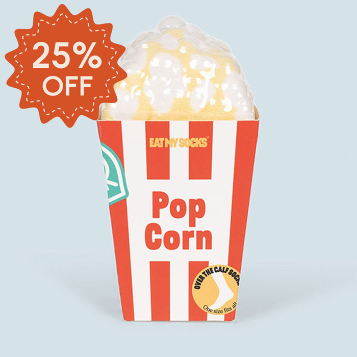 Poppin' Popcorn Adult Novelty Socks