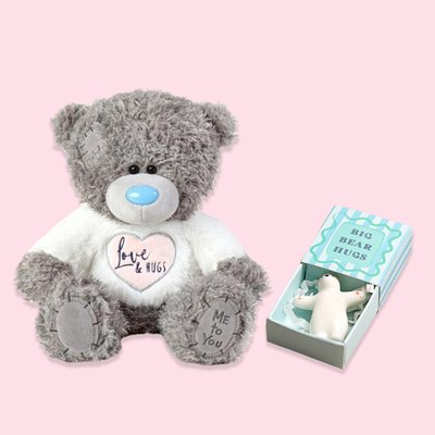 Bear Hug Token & Tatty Teddy Love & Hugs Bear Gift Set