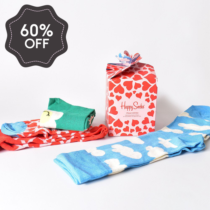 Happy Socks Adults I Flower You 3pk Socks