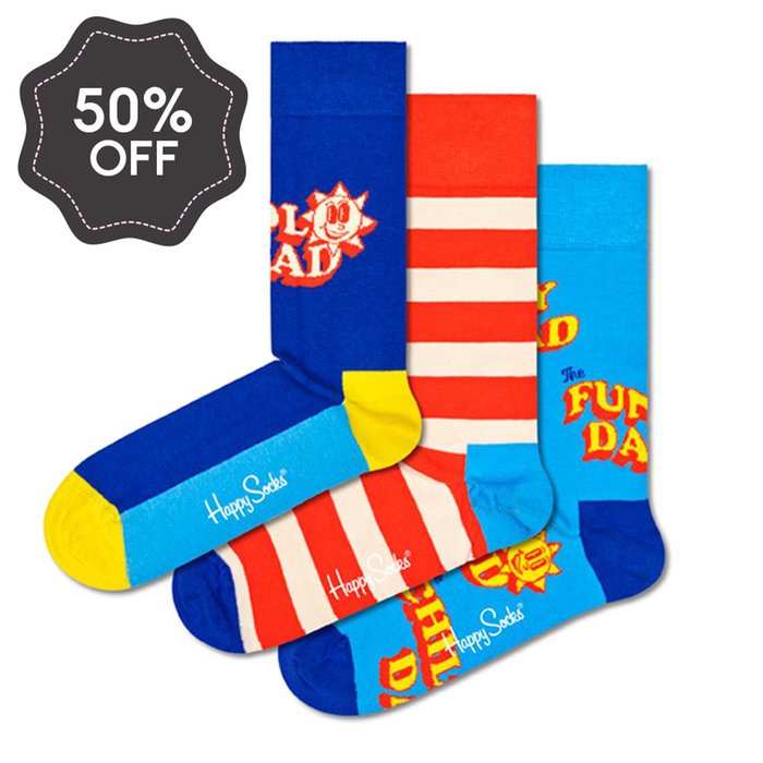 Happy Socks 3pk Father of the Year Gift Set