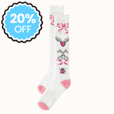 Cath Kidston Pretty Heart Print Socks