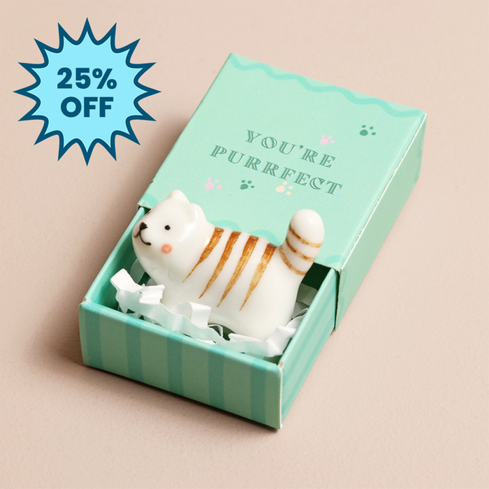 Tiny Matchbox Cat 'You're Purrfect' Token