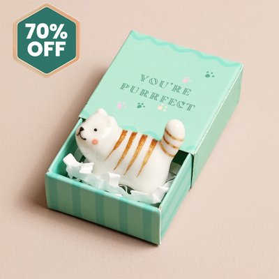Tiny Matchbox Cat 'You're Purrfect' Token