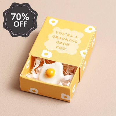 Tiny Matchbox 'You're A Cracking Good Egg' Token