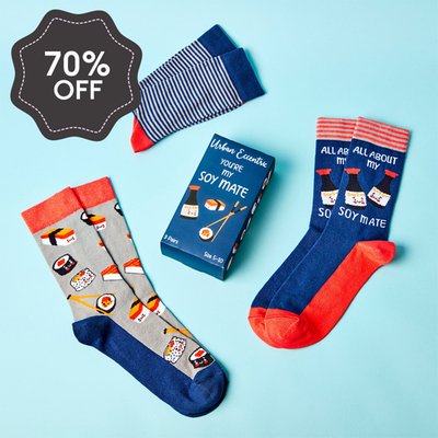 Unisex You're My Soy Mate Socks Gift Set