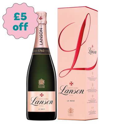 Lanson Le Rose Label Champagne 75cl Gift Box