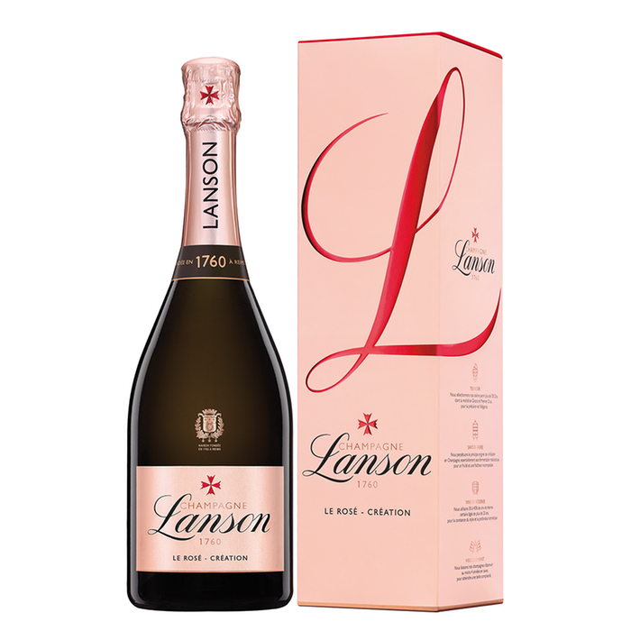 Lanson Le Rosé Création Champagne 75cl in Gift Box