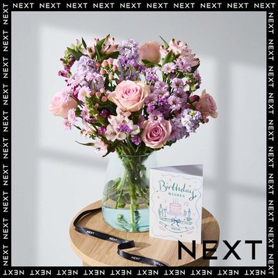 Pastel Pink Rose & Scented Stock Bouquet