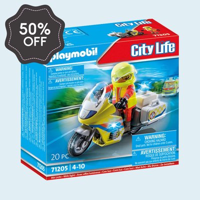 Playmobil City Life Rescue Motorcycle (71205)