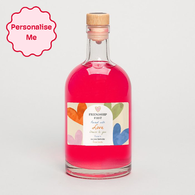 Personalised Friendship Birthday Pink Gin 50cl