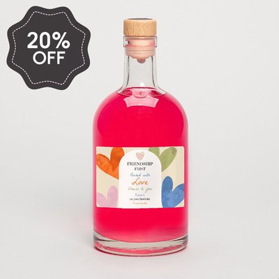 Personalised Friendship Birthday Pink Gin 50cl