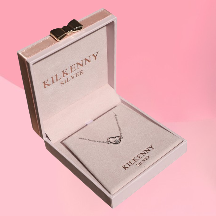 Sterling Silver Heart Necklace by Kilkenny Silver