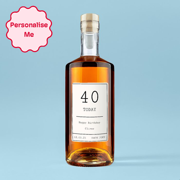 Personalised Milestone Birthday Rum 70cl