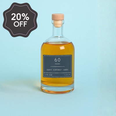 Personalised Milestone Birthday Rum 50cl