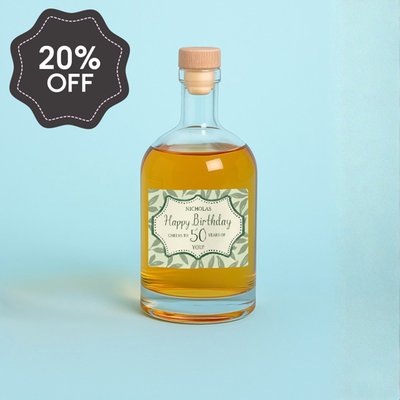 Personalised Milestone Birthday Rum 50cl