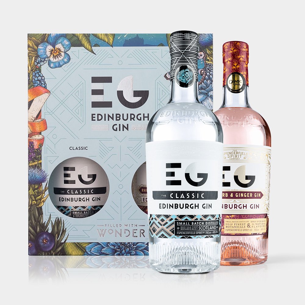 Virgin Wines Edinburgh Gin 20Cl Double Gift Pack