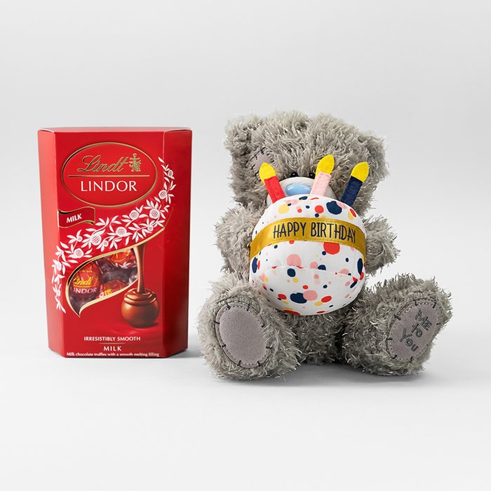 Tatty Teddy Birthday Bear & Lindor Truffles Gift Set