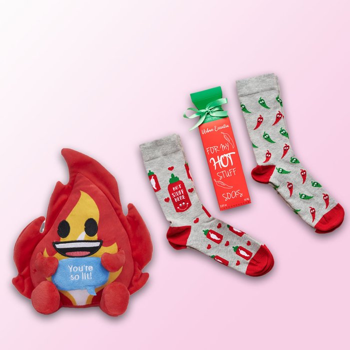 You're So Lit Soft Toy & Hot Stuff Socks Gift Set