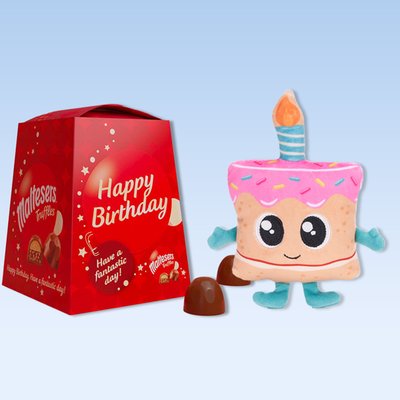 Happy Birthday Cupcake Post Pal & Maltesers Truffles 200g