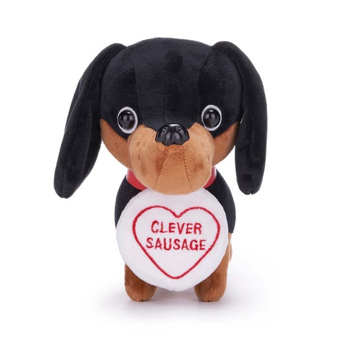 Swizzels Love Hearts Clever Sausage Dog Soft Toy