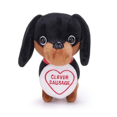 Swizzels Love Hearts Clever Sausage Dog Soft Toy
