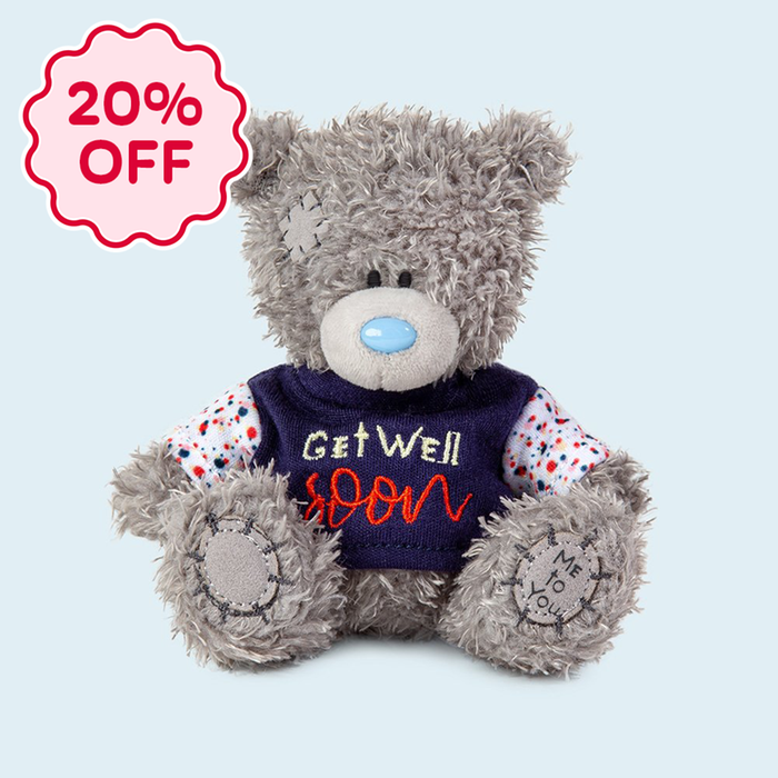 Tatty Teddy 10cm Get Well Soon Bear