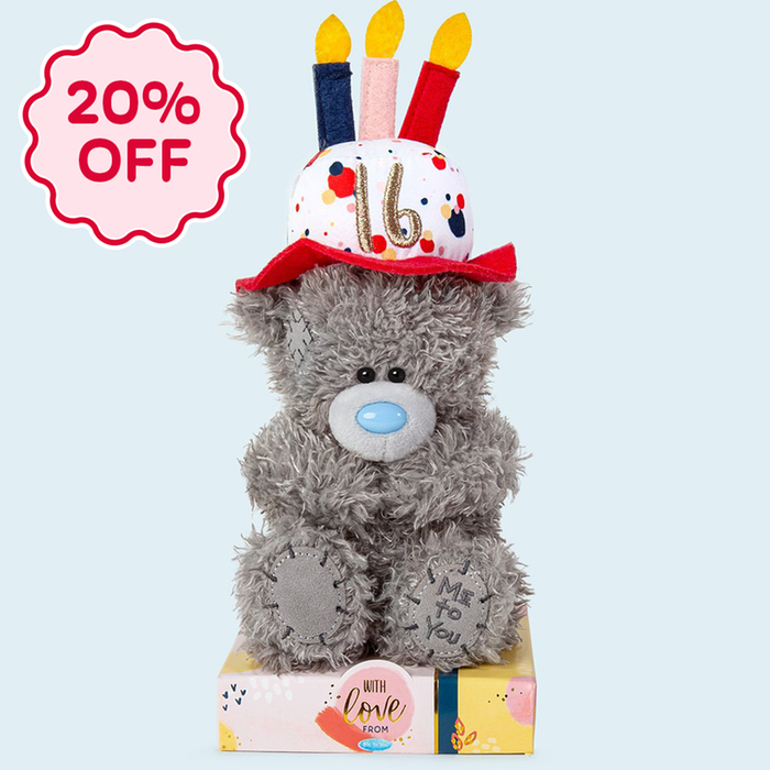 Tatty Teddy 15cm 16th Birthday Bear Soft Toy