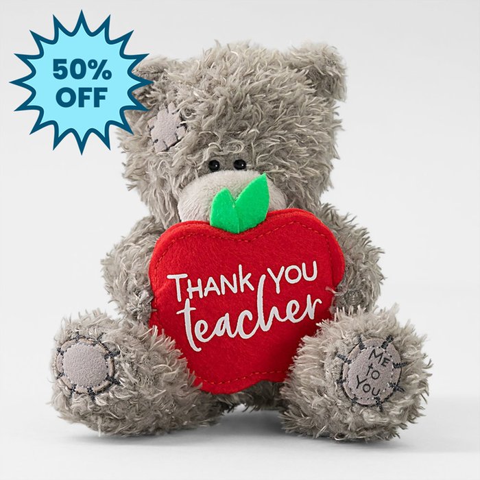 Tatty Teddy 10cm Thank You Teacher Bear
