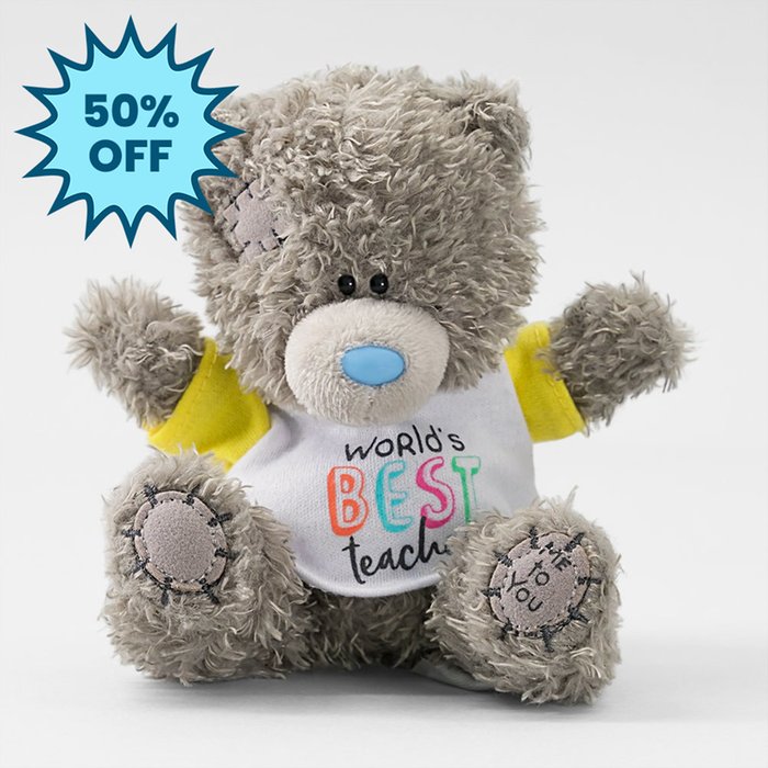 Tatty Teddy 10cm Worlds Best Teacher Bear