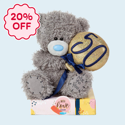 Tatty Teddy 16.5cm 50th Birthday Bear
