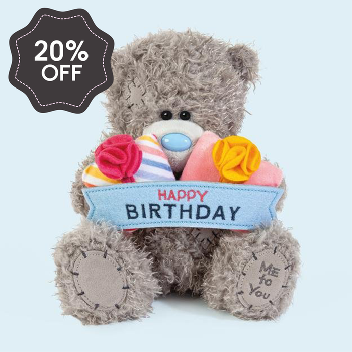 Tatty Teddy 18cm Happy Birthday Bear