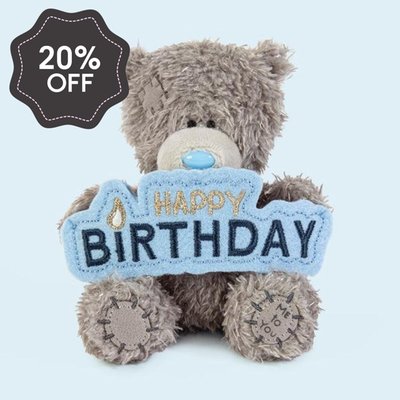 Tatty Teddy 11.5cm Happy Birthday Banner